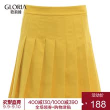 GLORIA/歌莉娅2018年秋季梭织短裙188E2A260图片