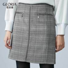 GLORIA/歌莉娅女装2018秋季A型格子短裙189K2A190图片