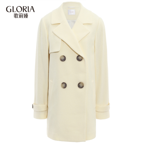 GLORIA/歌莉娅女装2018冬季羊毛呢外套18CE6E9D0商品大图