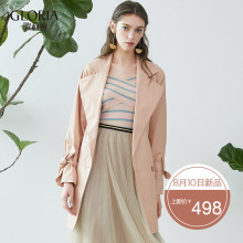 GLORIA/歌莉娅女装冬季新品双排扣翻领中长外套179K6E870图片