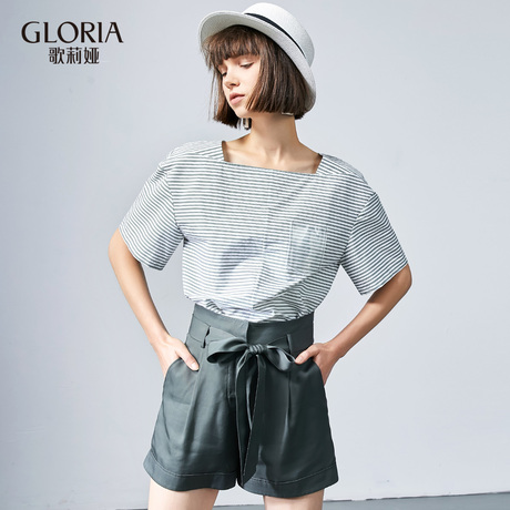 GLORIA/歌莉娅2018秋季时尚特色梭织衫187C3E270商品大图