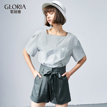 GLORIA/歌莉娅2018秋季时尚特色梭织衫187C3E270图片