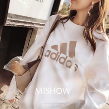 EA3103 运动服休闲卫衣针织套头衫 2019春季新款 Adidas阿迪达斯女装