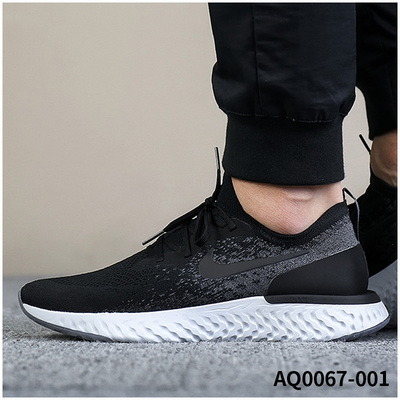 Nike耐克男鞋2018新款Ep1c React Flykn编织泡沫运动跑步鞋AQ0067