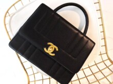 保真二手女士包袋 Chanel香奈儿中古鱼子酱荔枝皮kelly手提包正品