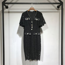 JST 重工钉钻水溶蕾丝连衣裙 6781 女神必入