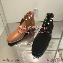 专柜正品 羊绒短靴女靴AGLT4061D 他她 TATA2017冬款 T4061 女鞋 DD7