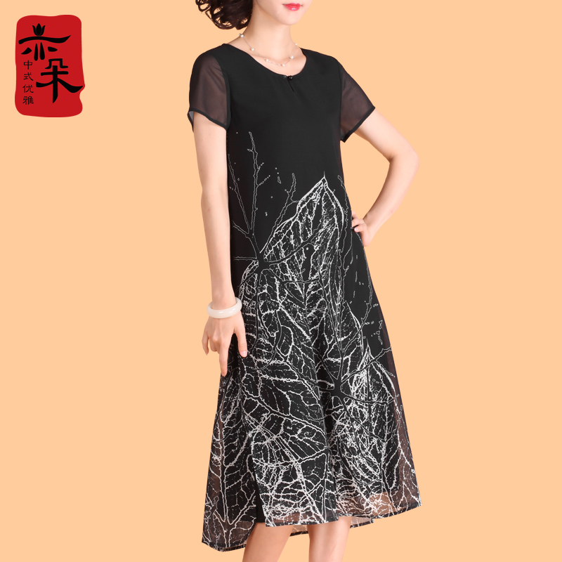 亦朵真丝连衣裙_热卖亦朵真丝连衣裙【价格 图