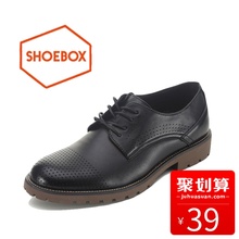 1117111100 休闲皮鞋 柜春秋新品 系带商务头层牛皮男单鞋 时尚