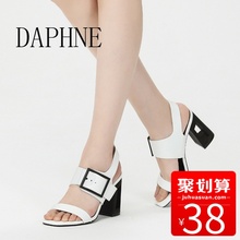 1017303019 扣带镂空跟欧美时装 达芙妮专柜新品 女凉鞋 时尚 Daphne