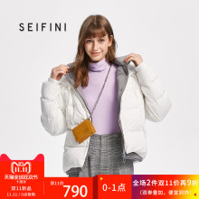 预售诗凡黎2018新款韩版面包服女短款蓬蓬白鸭绒羽绒服女冬装外套图片