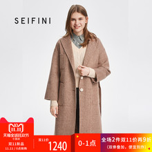 预售商场同款诗凡黎2016年秋冬新品韩版毛呢外套718B171401图片