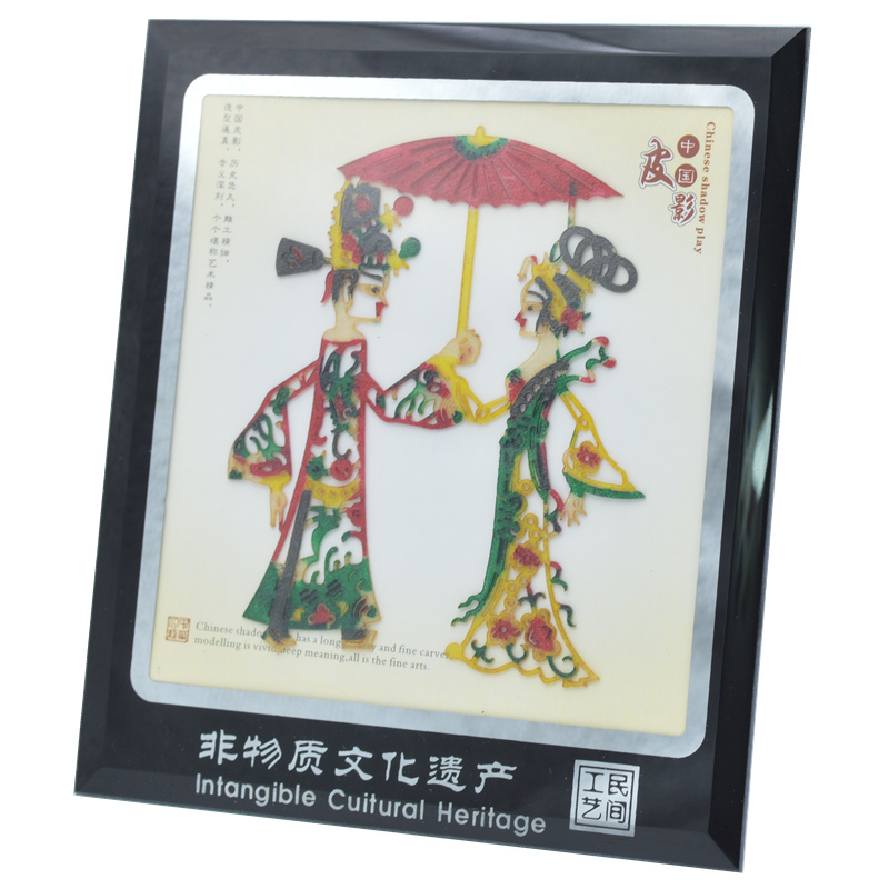 工艺品装饰画中国特色礼品送老外民间工艺品皮