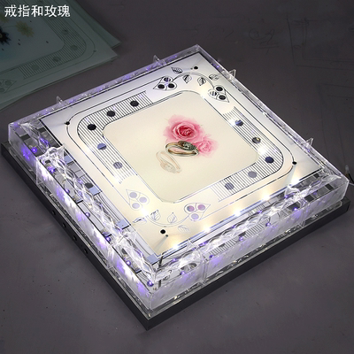正方形水晶灯客厅灯包邮