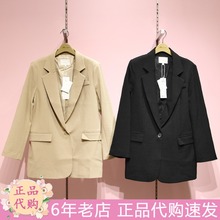 阿依莲秋装2019新款正品国内代购时尚百搭西装193253A283