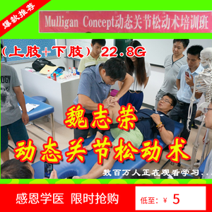 魏志荣动态关节松动术学习班（上肢+下肢）高清22.8G