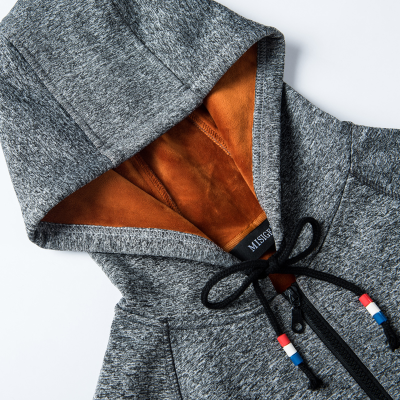 2017冬季社会时尚潮休闲连帽卫衣女外套开衫