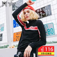 玛玛绨2018新款冬季黑色高领女士毛衫时尚修身套头毛衣长袖打底衫图片