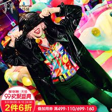 风衣女中长款宽松玛玛绨2018秋装新款韩版黑色连帽薄款港风外套潮图片