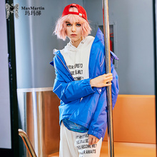 玛玛绨休闲运动棉服女冬装2018新款连帽防风冲锋衣保暖棉衣外套潮图片