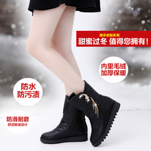 冬季女鞋 2019新款 切尔西小短靴女平底学生靴软底加绒马丁靴流苏靴