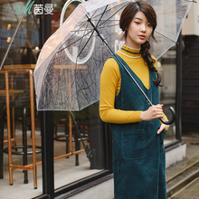 茵曼旗舰店2018秋装新款纯棉灯芯绒背心裙中长打底裙连衣裙dress图片