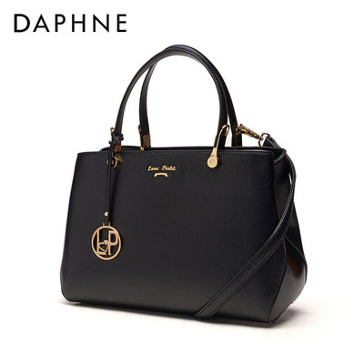 Daphne/达芙妮shoebox秋季新款欧美时尚纯色手提单肩背女包