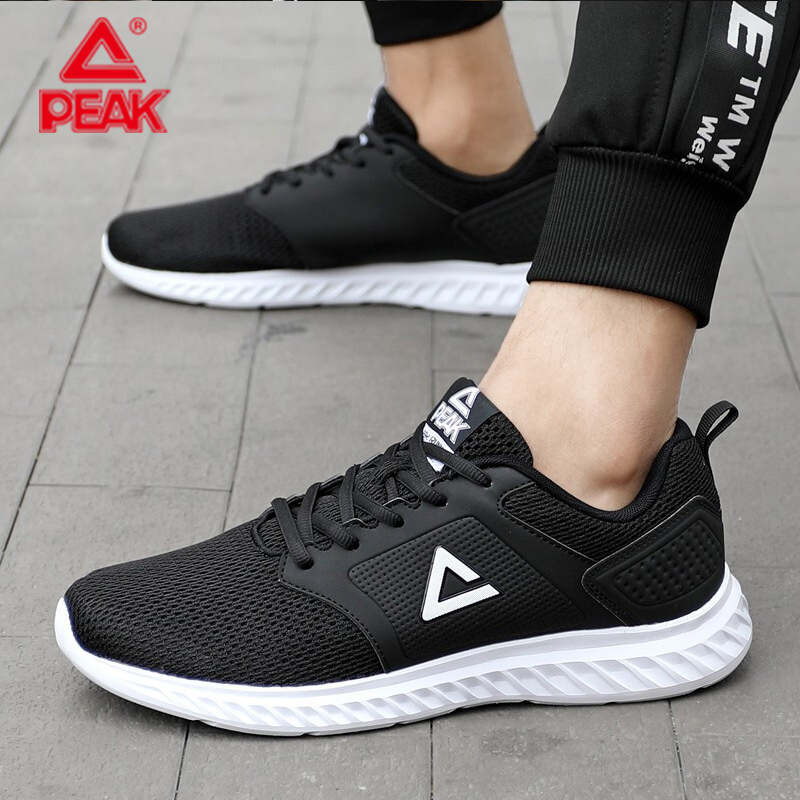 PEAK Men's Shoes Running Shoes Autumn and Winter 2019 New Men's Casual Shoes Winter sports Official Website Genuine