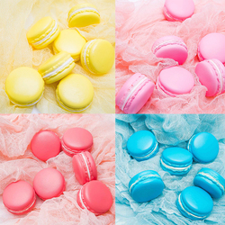 仿真马卡龙美食摄影道具模型摆拍婚庆甜品台蛋糕装饰拍照道具面包