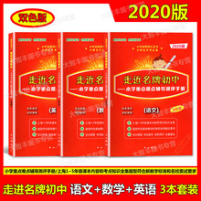 2020版走近进名牌初中小学重点难点辅导测评手册 语文+英语+数学 小升初红宝书总复习实战训练 走近名牌初中 双色版 数学
