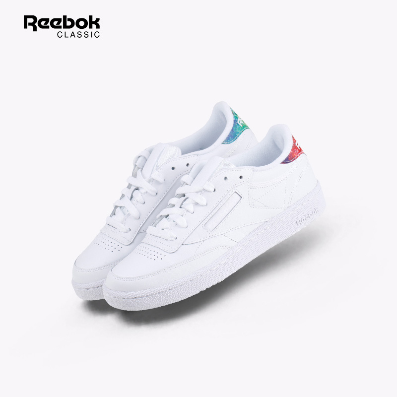 Reebok/Reebok CLUB C 85MU Leather Little White Shoes Retro Women's Shoe Sports Casual Skateboarding Shoe DV5303