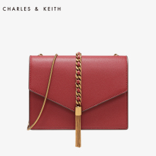 CHARLES&KEITH 信封包 CK2-20160030 流苏装饰单肩链条小方包