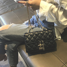 包包女2019新款菱格链条包chic百搭斜挎包时尚高级感洋气质感女包