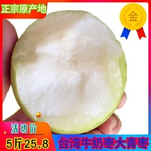 甜脆牛奶枣大青枣水果5斤新鲜枣子冬枣台湾品种东枣苹果枣 包邮