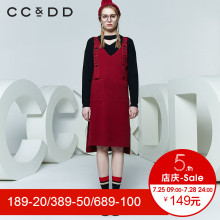 CCDD2018春装新品专柜正品黑色显瘦圆领镂空长袖针织衫女套头毛衫图片