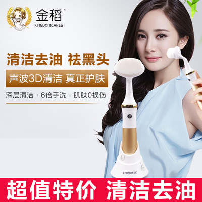金稻洁面仪超声波洗面仪电动洗脸机洗脸仪脸部毛孔清洁器洗脸刷