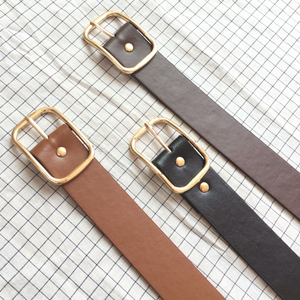 纯色超百搭pu皮带