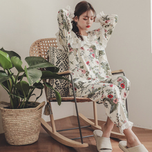 大码月子服春秋纯棉产后孕妇夏薄款怀孕期家居服套装喂奶哺乳睡衣