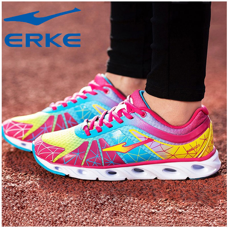 Clearance ERKE Men's Shoes Women's Shoes Running Shoes Full length Air Cushion Couple's Sports Shoes Cushioning Lightweight Casual Shoes