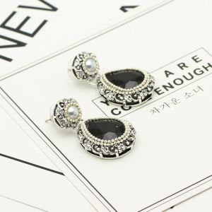 气质镶钻流苏耳环长款耳饰