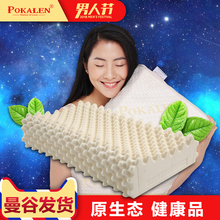 进口记忆护颈椎枕芯天然橡胶枕头 POKALEN泰国乳胶枕头皇家纯原装