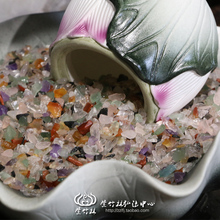 佛教曼扎七宝石装藏碎宝石天然混合水晶绿松石白水晶黄水晶