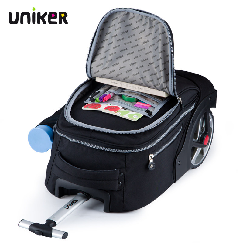 uniker中学生拉杆书包男小学生旅行包女手提儿