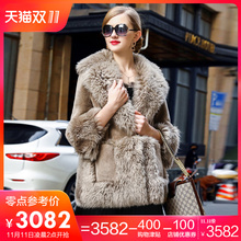 美思娇2018冬新款时尚土耳其羊皮毛一体外套女装短款时髦皮草大衣图片