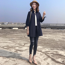 chic风衣女中长款2018秋季新款韩版显瘦女装时尚bf小个子外套女潮图片