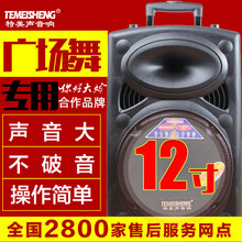 特美声297L广场舞插卡便携移动户外音响拉杆卡广场电瓶音箱大功率