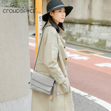 CLOUDSPACE女装秋装简约韩版宽松风衣女中长款女外套上衣图片