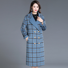 年轻妈妈秋冬装毛呢外套韩版女装长款2018新款气质双面呢呢子大衣图片