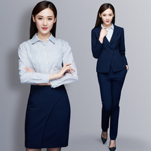 职业装女装套装2018新款夏秋装时尚气质修身工作服女面试正装套裙图片