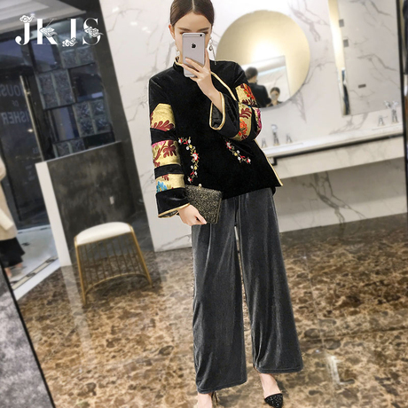 唐装棉袄女冬中国风女装夹棉旗袍复古棉衣秋冬季汉服改良中式上衣商品大图